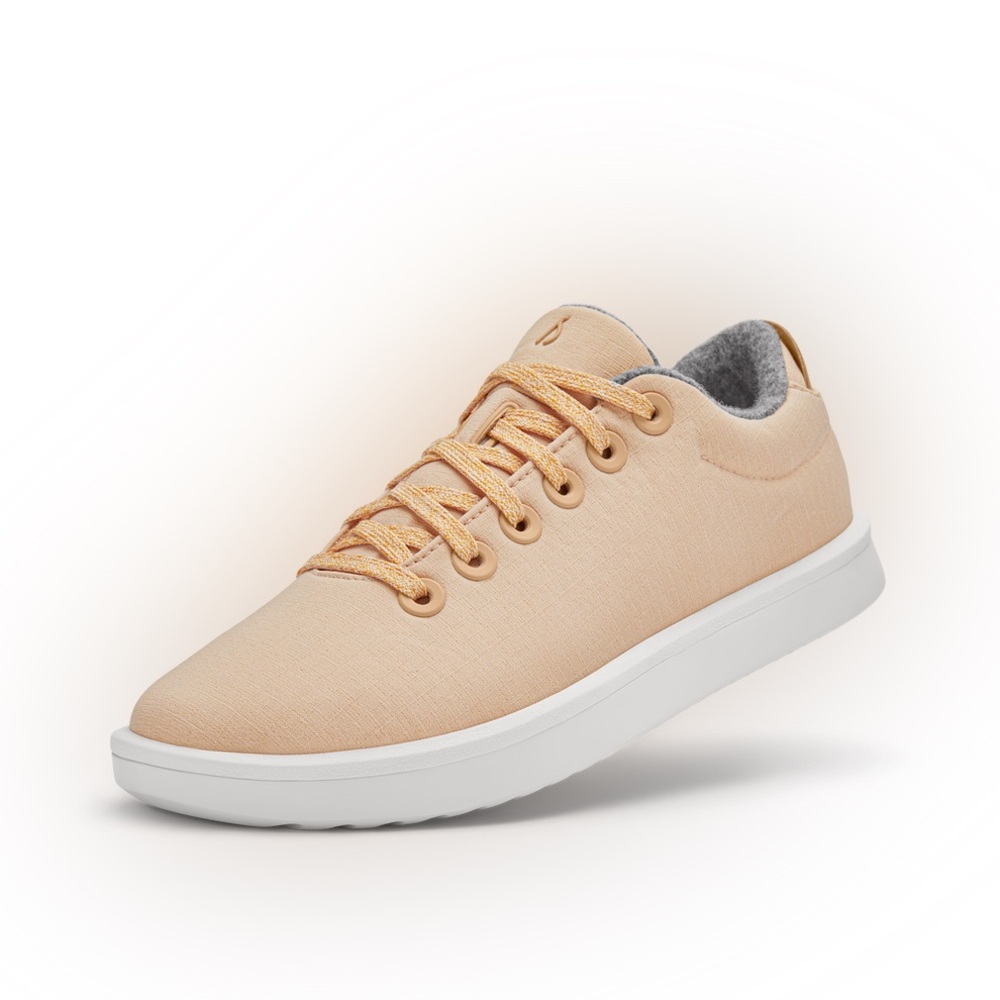 Men’s Allbirds wool piper woven Lux Camel with blizzard sole sneakers